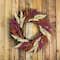 22" Pink & Orange Autumn Harvest Mixed Heather & Grapevine Wreath